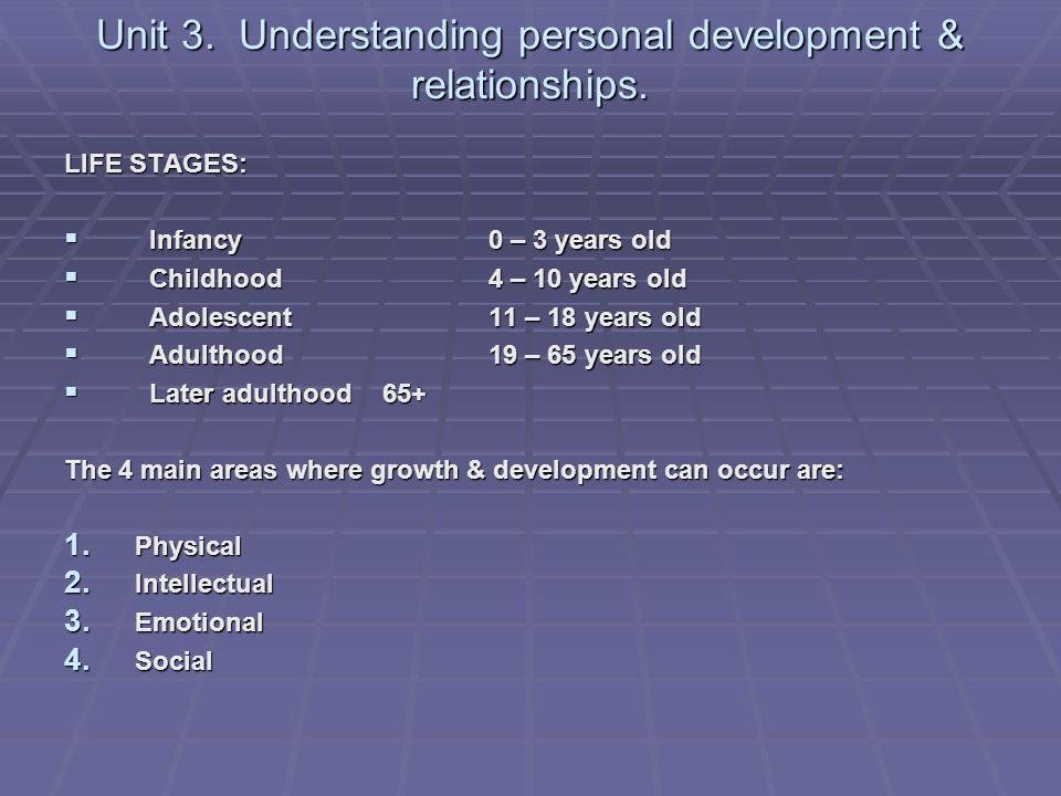 What is intellectual development in health and social online care
